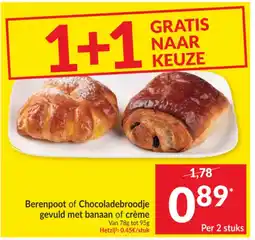 Intermarché Berenpoot of Chocoladebroodje aanbieding
