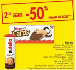 Intermarché Nutella biscuits aanbieding