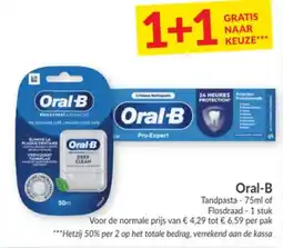 Intermarché Oral-B tandpasta of flosdraad aanbieding