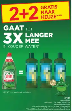 Intermarché Dreft Afwasmiddel Quickwash aanbieding