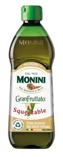Albert Heijn Monini Gran fruttato olijfolie knijpfles aanbieding