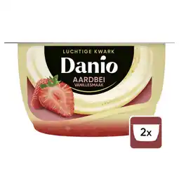 Albert Heijn Danio Luchtige kwark aardbei vanille aanbieding