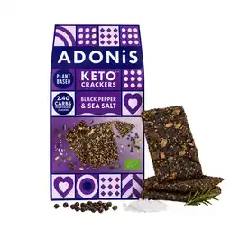 Albert Heijn Adonis Keto cackers black pepper & sea salt aanbieding