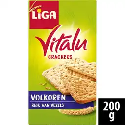 Albert Heijn Liga Vitalu crackers volkoren aanbieding