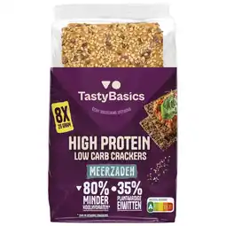 Albert Heijn TastyBasics Low carb-high protein cracker meerzaden aanbieding