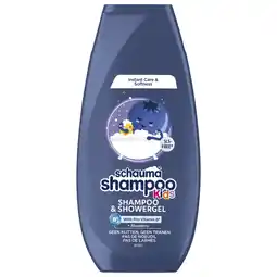 Albert Heijn Schauma Kids shampoo & showergel blueberry aanbieding