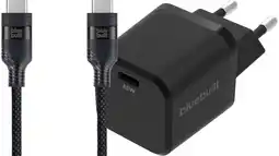 Coolblue BlueBuilt Power Delivery Oplader 45W + Usb C Kabel 3m Nylon Zwart aanbieding