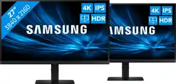 Coolblue Samsung LS27D800UAUXEN Lot de 2 aanbieding