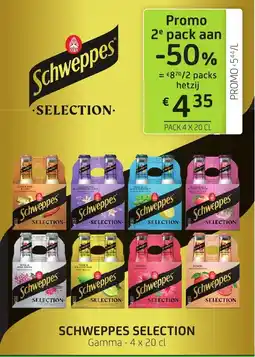 BelBev Schweppes selection aanbieding