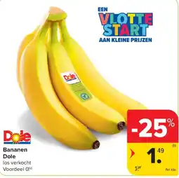 Carrefour Market Bananen Dole aanbieding