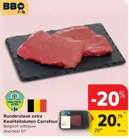 Carrefour Rundersteak extra aanbieding