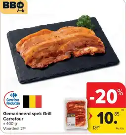 Carrefour Gemarineerd spek grill aanbieding