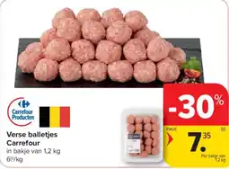 Carrefour Market Verse balletjes Carrefour aanbieding