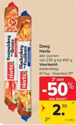 Carrefour Deeg Herta aanbieding