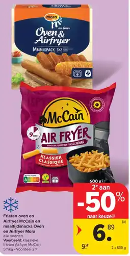 Carrefour Market Friet en airfryer snacks aanbieding
