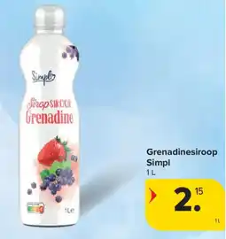 Carrefour Market Grenadinesiroop Simpl aanbieding