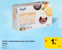 Carrefour Market Cakes sinaasappel pure chocolade aanbieding