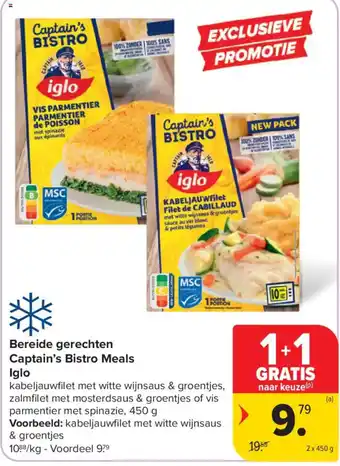 Bereide gerechten Captain's Bistro Meals Iglo