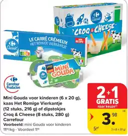 Carrefour Mini Gouda voor kinderen aanbieding