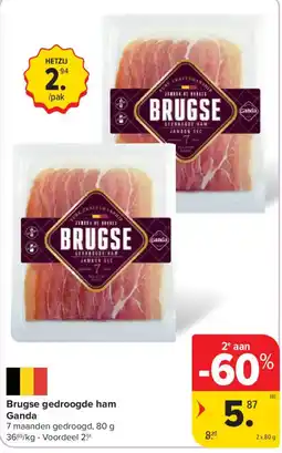 Carrefour Brugse gedroogde ham aanbieding