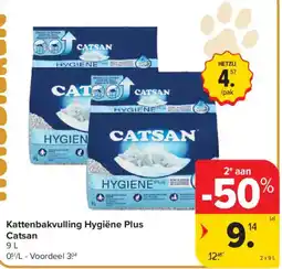 Carrefour Market Kattenbakvulling Hygiène Plus Catsan aanbieding