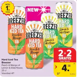 Carrefour Market Hard Iced Tea Breezer aanbieding