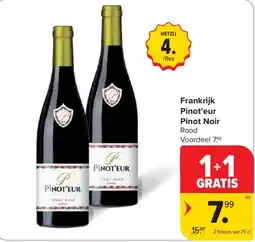 Carrefour Market Frankrijk Pinot'eur Pinot Noir Rood aanbieding