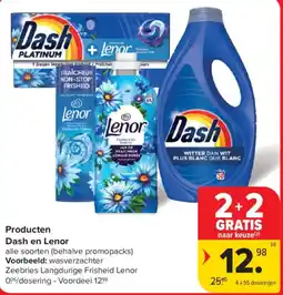Carrefour Market Dash en Lenor aanbieding