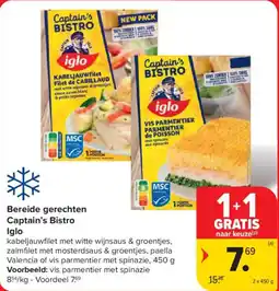 Carrefour Market Bereide gerechten Captain's Bistro Iglo aanbieding