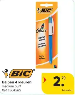 Carrefour Market Balpen 4 kleuren aanbieding