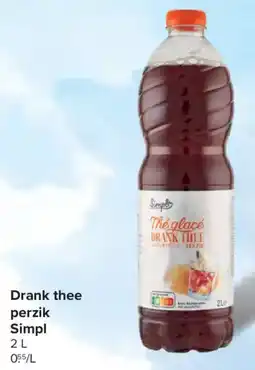 Carrefour Drank thee perzik simpl aanbieding