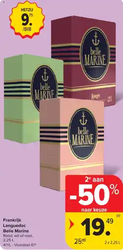 Carrefour Frankrijk Languedoc Belle Marine aanbieding