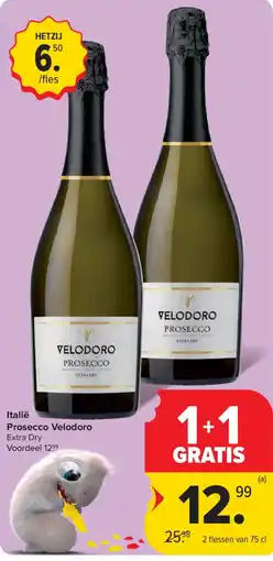 Carrefour Italië Prosecco Velodoro aanbieding