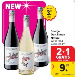 Carrefour Spanje Don Simon Nature aanbieding