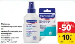 Carrefour Hansaplast spray voor wondreiniging aanbieding
