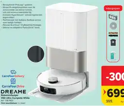 Carrefour Dreame robotstofzuiger x50 ultra complete white aanbieding