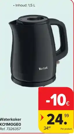 Carrefour Waterkoker Tefal aanbieding