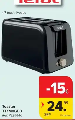 Carrefour Toaster Tefal aanbieding