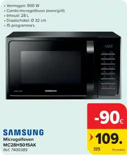 Carrefour Samsung microwav oven aanbieding
