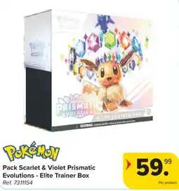 Carrefour Pack scarlet & violet prismatic evolutions - elite trainer box aanbieding