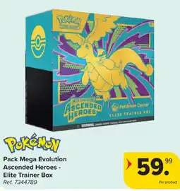 Carrefour Pack mega evolution ascended heroes - elite trainer box aanbieding