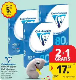 Carrefour Riem A4-papier Clairefontaine aanbieding