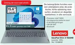 Carrefour Lenovo IdeaPad Slim 3 15IAN8 aanbieding