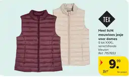Carrefour Heel licht mouwloos jasje voor dames aanbieding
