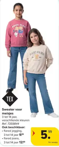 Carrefour Sweater voor meisjes aanbieding