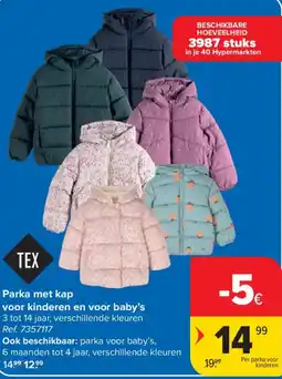 Carrefour Parka met kap aanbieding