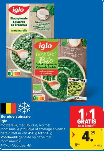 Bereide spinazie Iglo