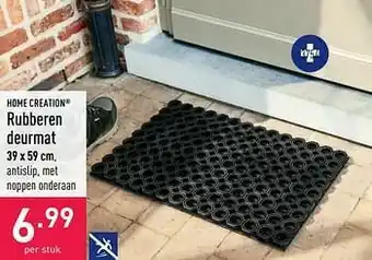 Rubberen deurmat