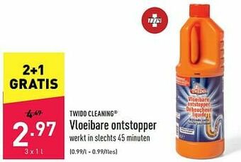ALDI Vloeibare ontstopper aanbieding