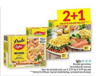 Intermarché Iglo Bereide Gerechten aanbieding